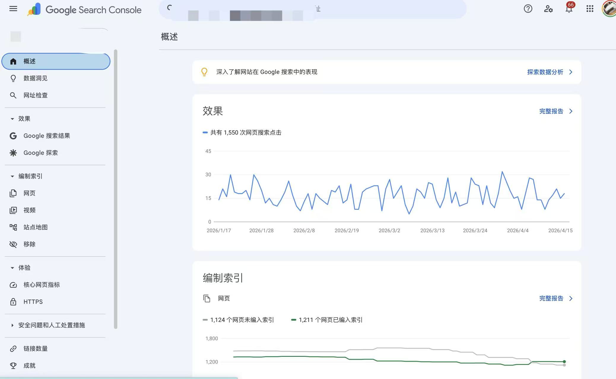 Google Search Console 数据